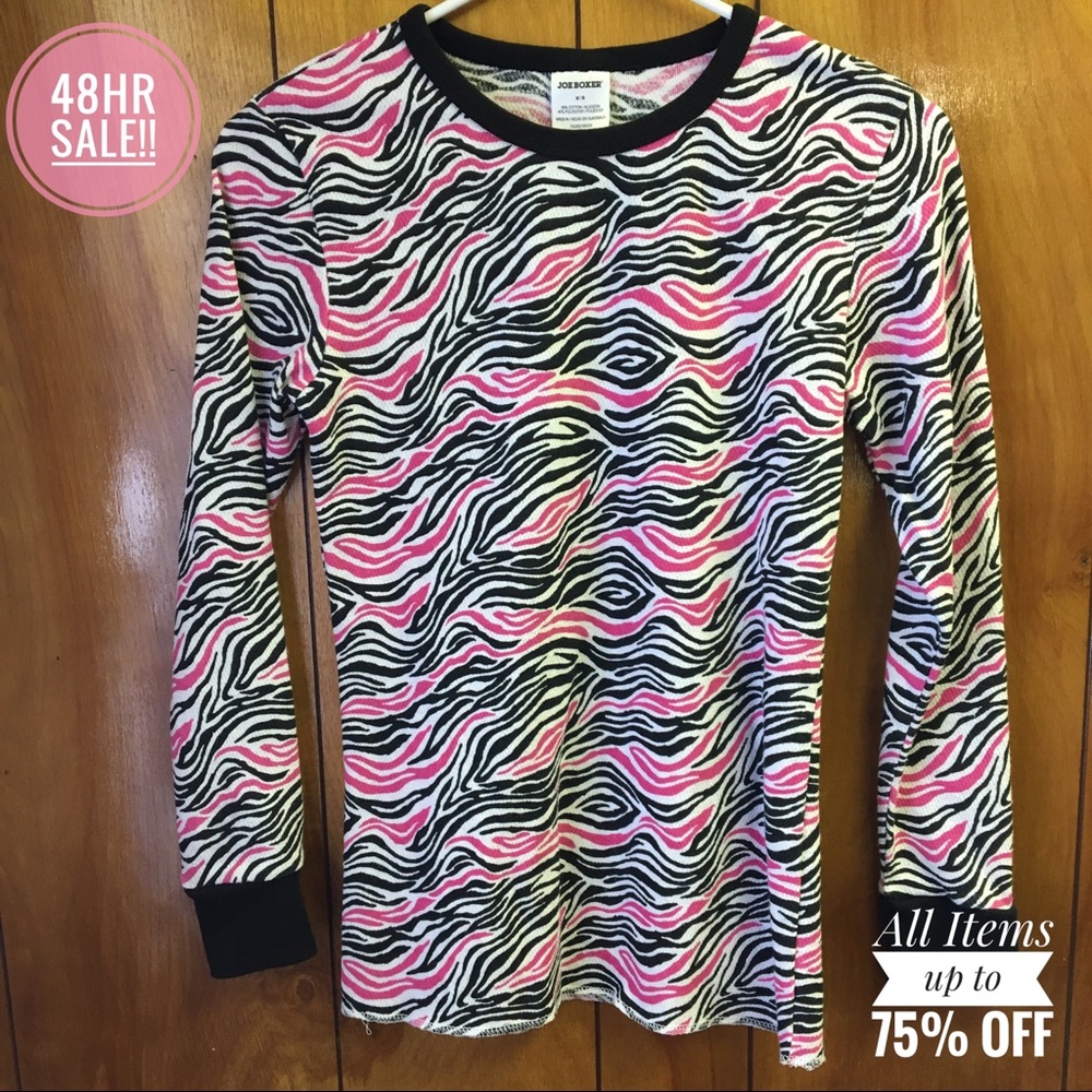 Women’s Long Sleeve Striped Sweater Shirt Pink